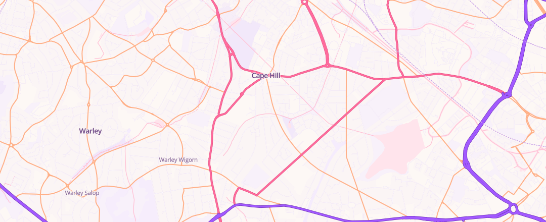 Map showing T H Auto Repairs, Warley