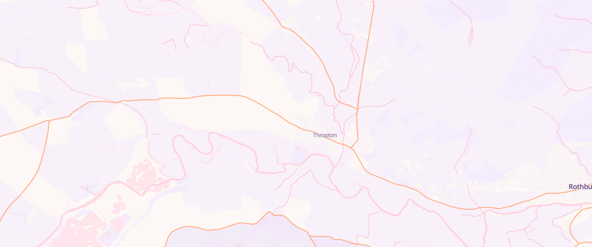 Map showing the location of Gem Thropton