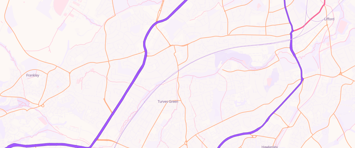 Map showing the location of Global Fuel Church Hill