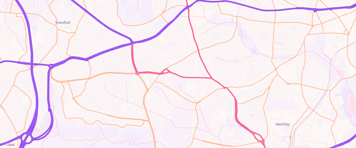 Map showing the location of Pgg Harborne