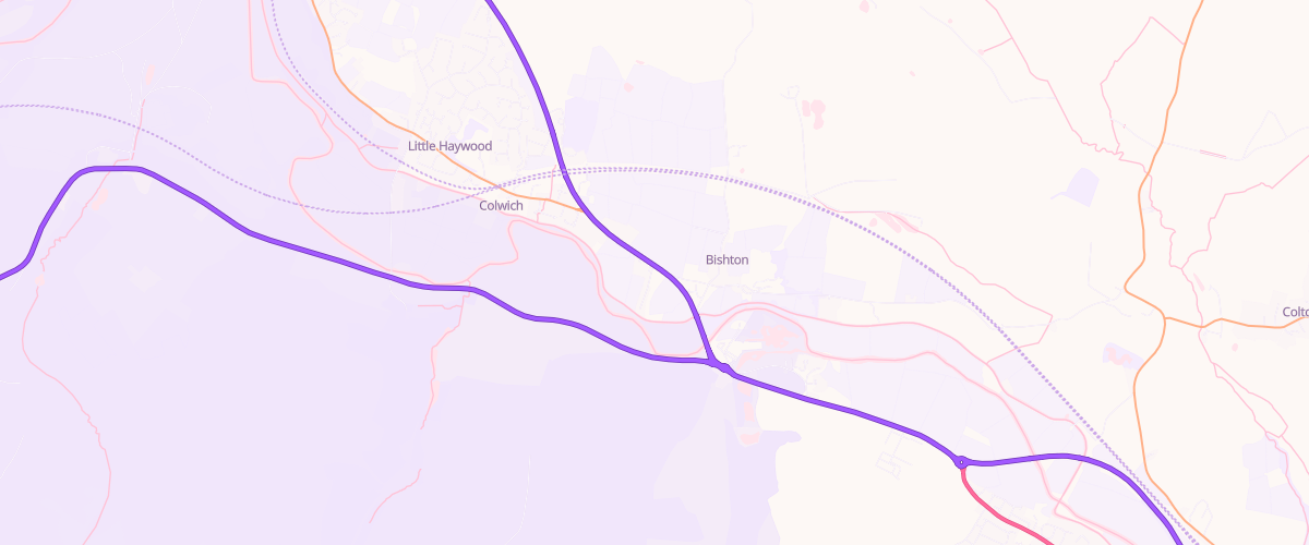 Map showing the location of Petrocell Colwich