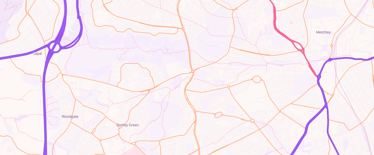 Map showing the location of Asda Barnes Hill Superstore