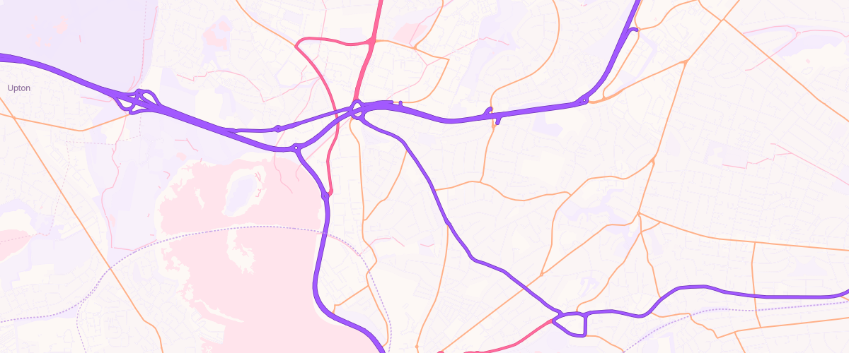 Map showing the location of Mfg Oakdale