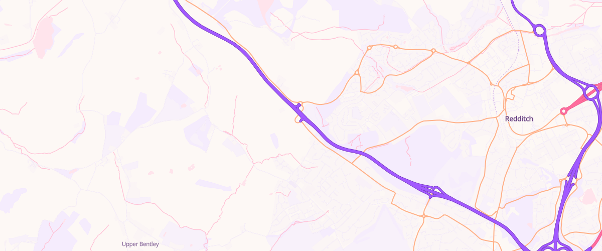 Map showing the location of Gulf Service Staion Foxlydiate