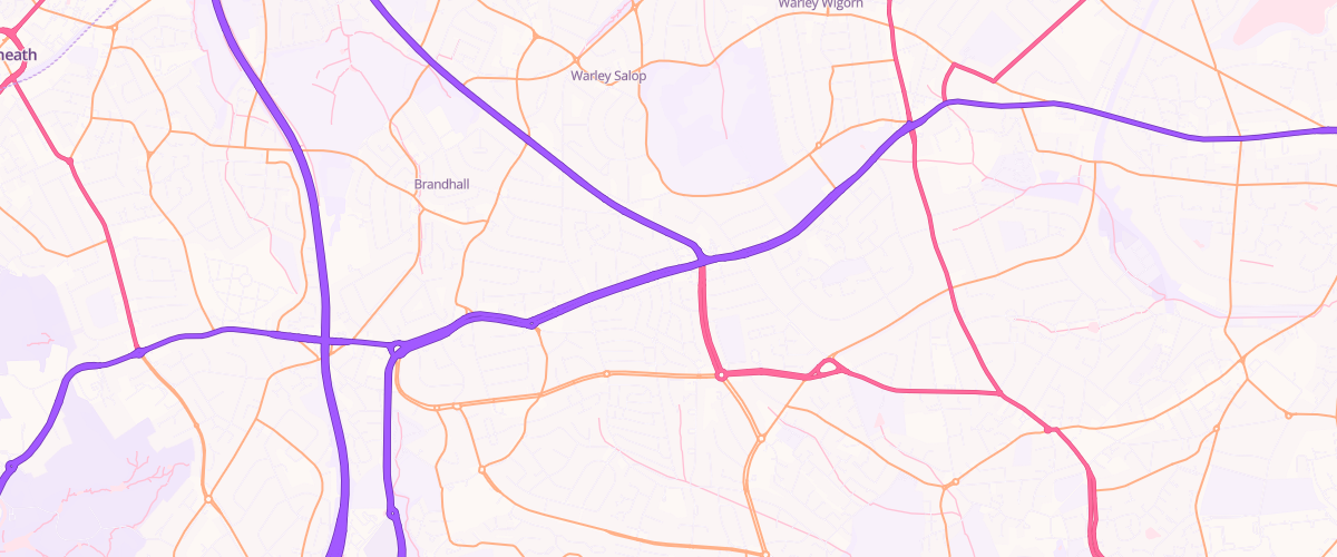 Map showing the location of Eg Quinton Pfs