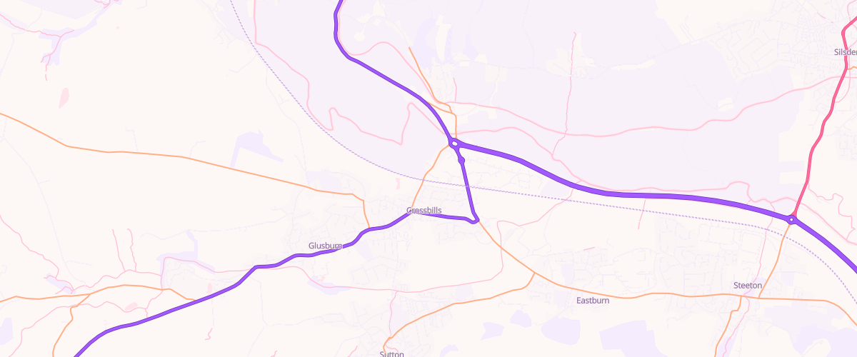 Map showing the location of Rontec Keighley
