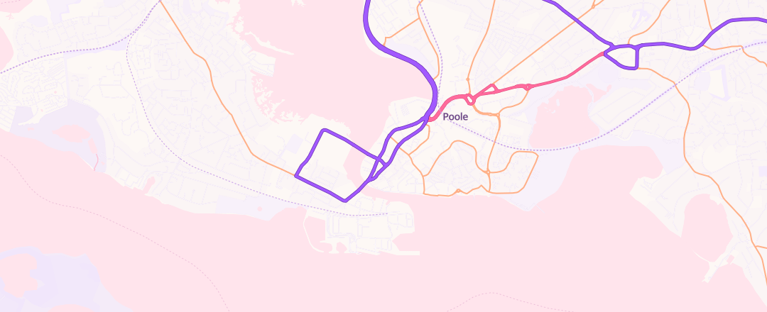 Map showing Snows Lexus Poole, Poole