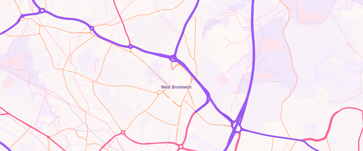 Map showing the location of West Bromwich Extra Petrol