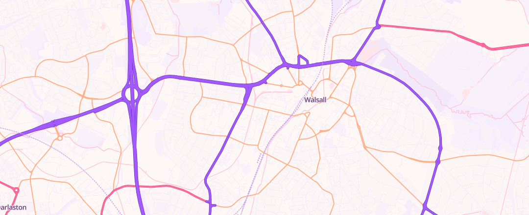 Map showing A P Mot's Limited, Walsall