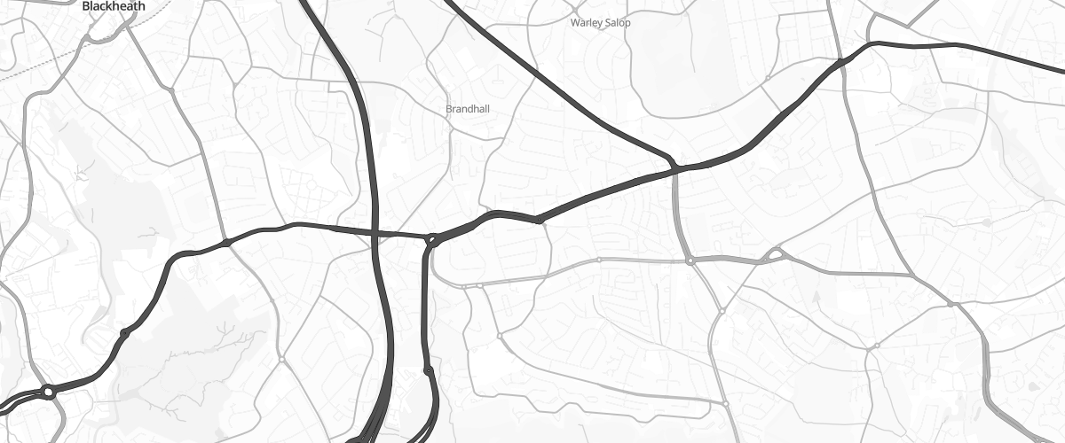 Map showing the location of Eg Quinton Pfs