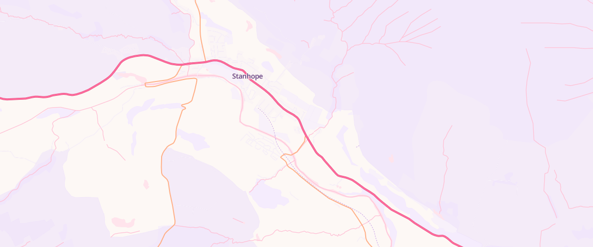 Map showing the location of Weardale Motor Services