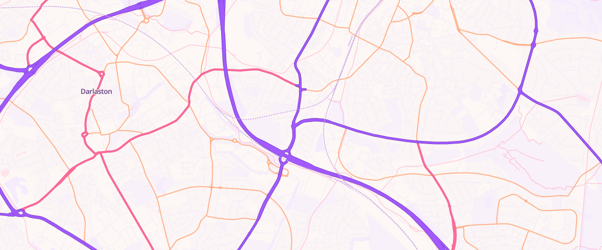 Map showing the location of Mfg Morrisons Walsall Wallows