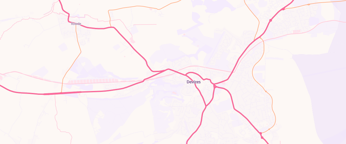 Map showing the location of Rontec Devizes