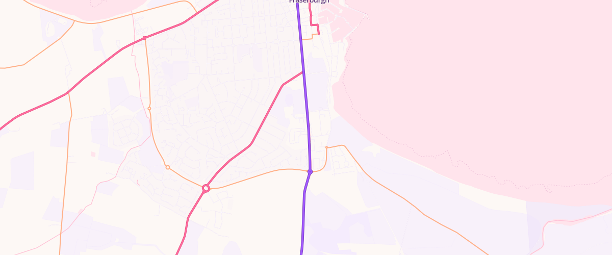 Map showing the location of Ascona Kessock Service Station