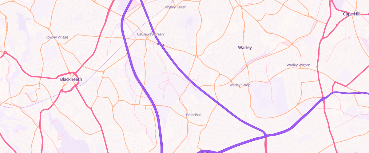 Map showing the location of Mfg Brandhall