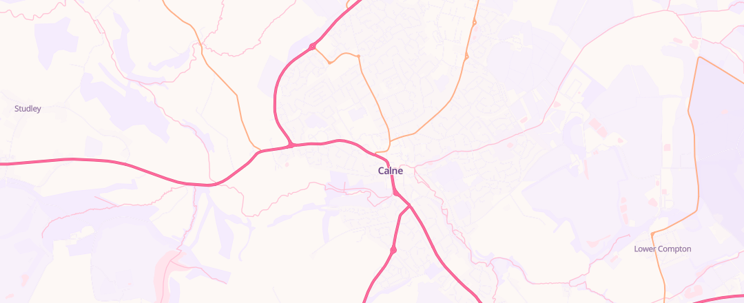 Map showing Calne Garage Services Ltd, Calne