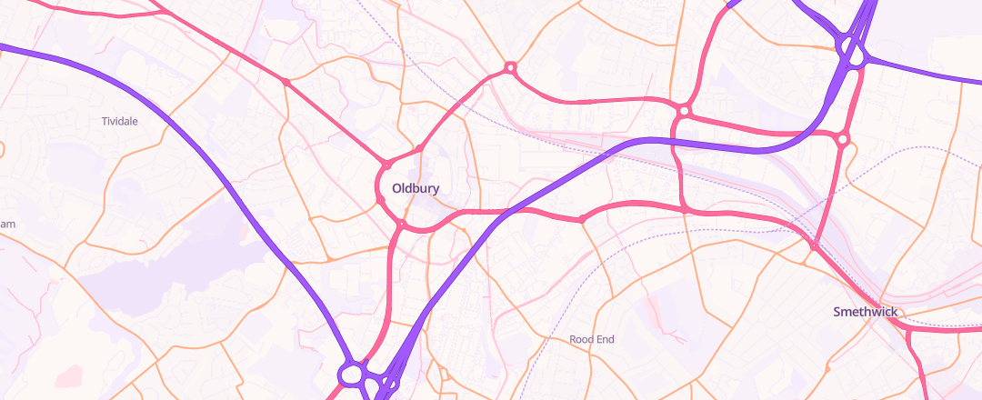 Map showing Oldbury Testing Station Limited, Oldbury