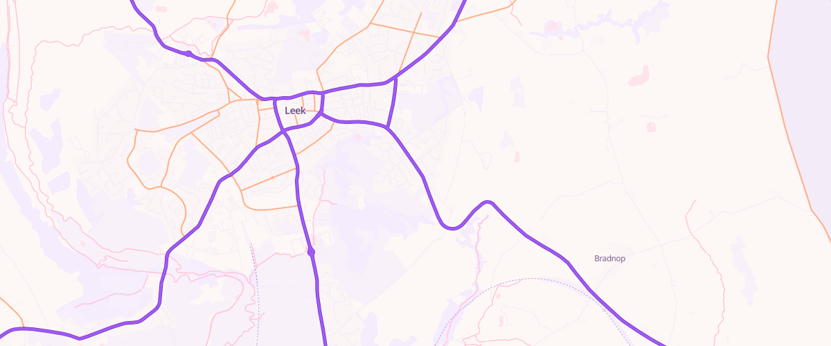 Map showing the location of Poplar Service Station