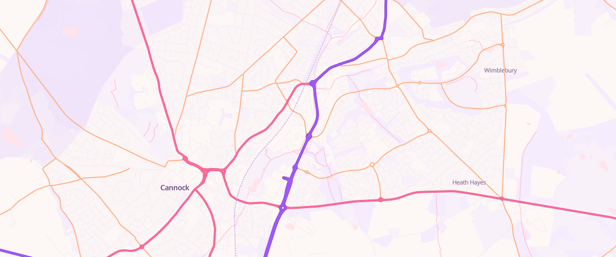 Map showing the location of Orbital Service Station