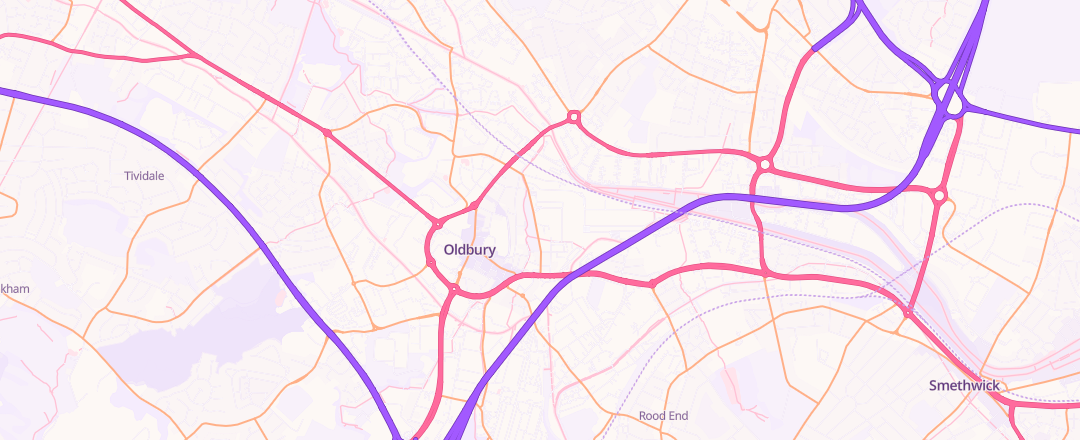 Map showing Enterprise Garage (oldbury) Ltd, Oldbury