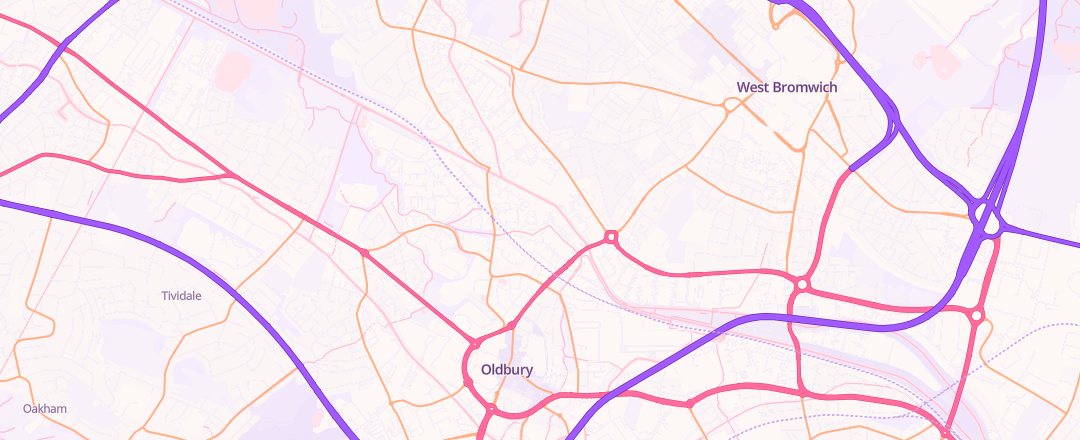 Map showing Urban Autohaus Ltd, West Bromwich