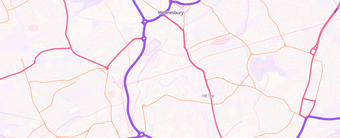 Map showing Newcrown Garage, Wednesbury