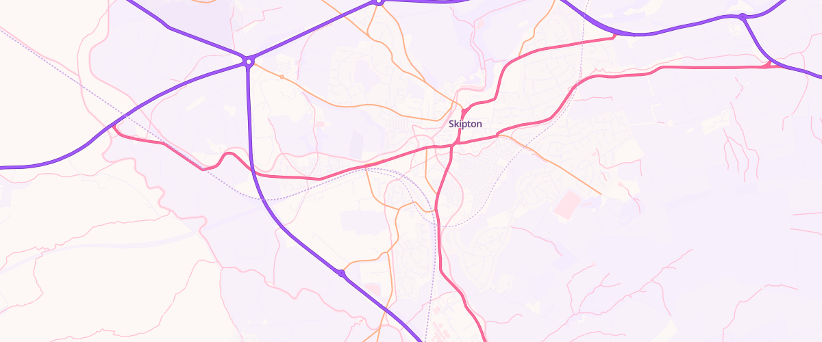 Map showing the location of Mfg Morrisons Skipton