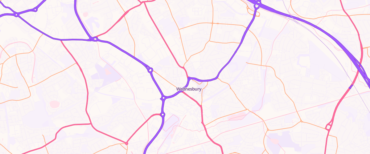 Map showing the location of Mfg Morrisons Wednesbury