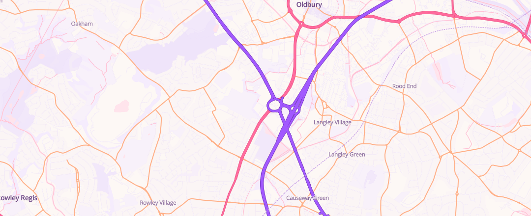 Map showing Halfords Autocentre, Oldbury