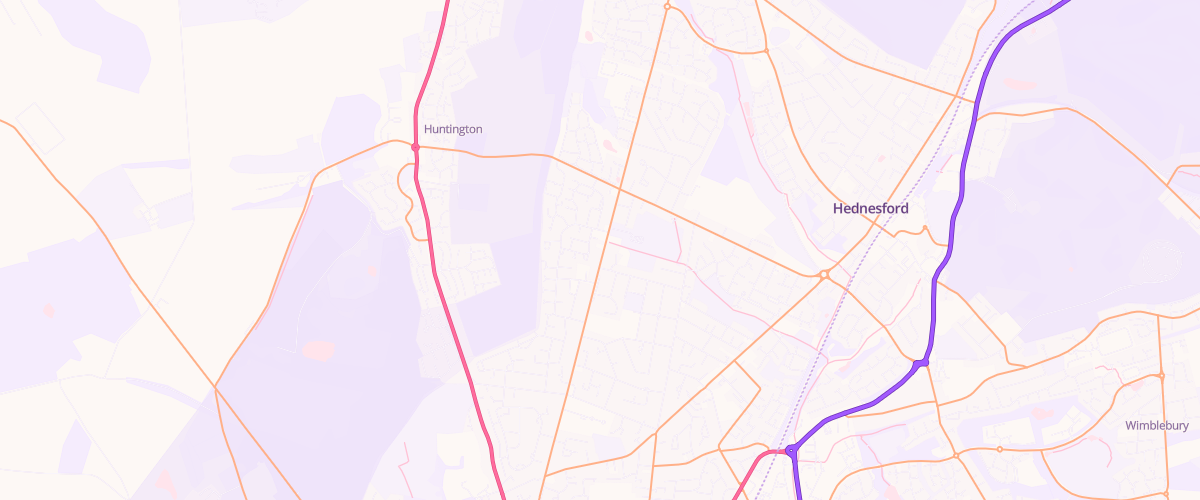Map showing the location of Topstop Services Cannock Ltd