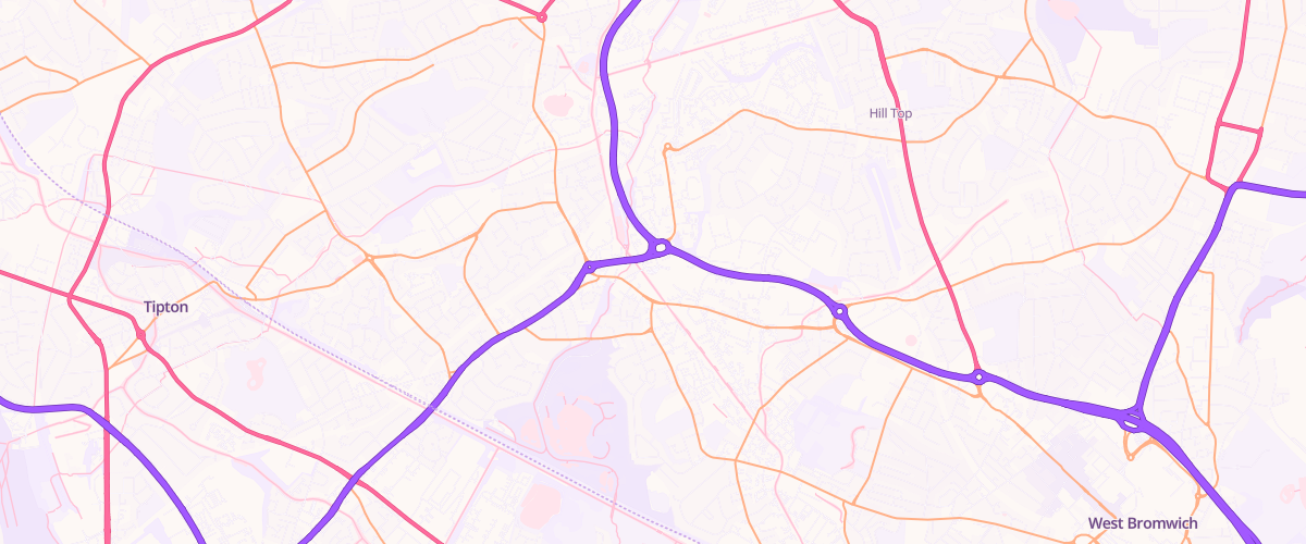 Map showing the location of Asda Great Bridge Supercentre