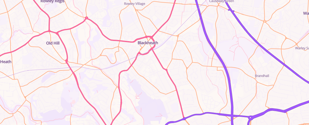 Map showing Midland Car Tech Limited, Halesowen
