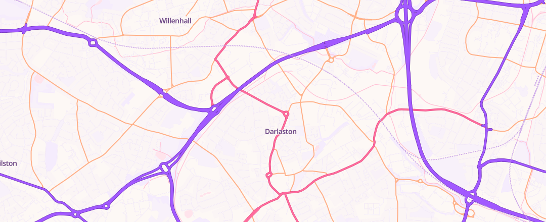Map showing Just Peugeots, Wednesbury