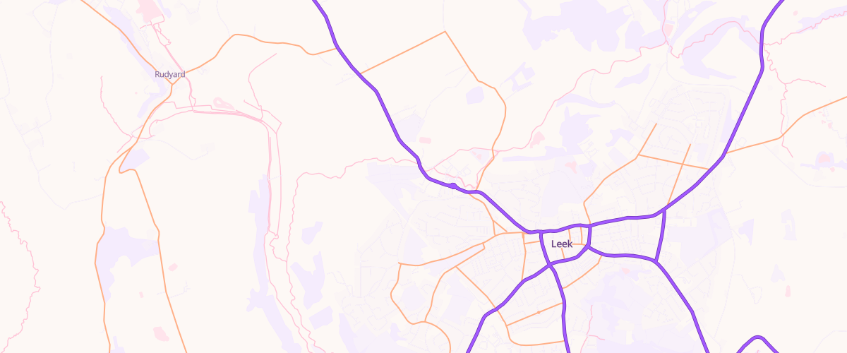 Map showing the location of Bridge End Garage