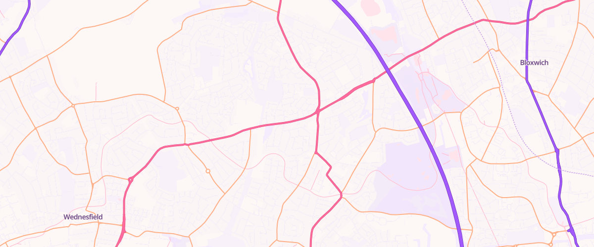Map showing the location of Willenhall Lichfield Rd Esso