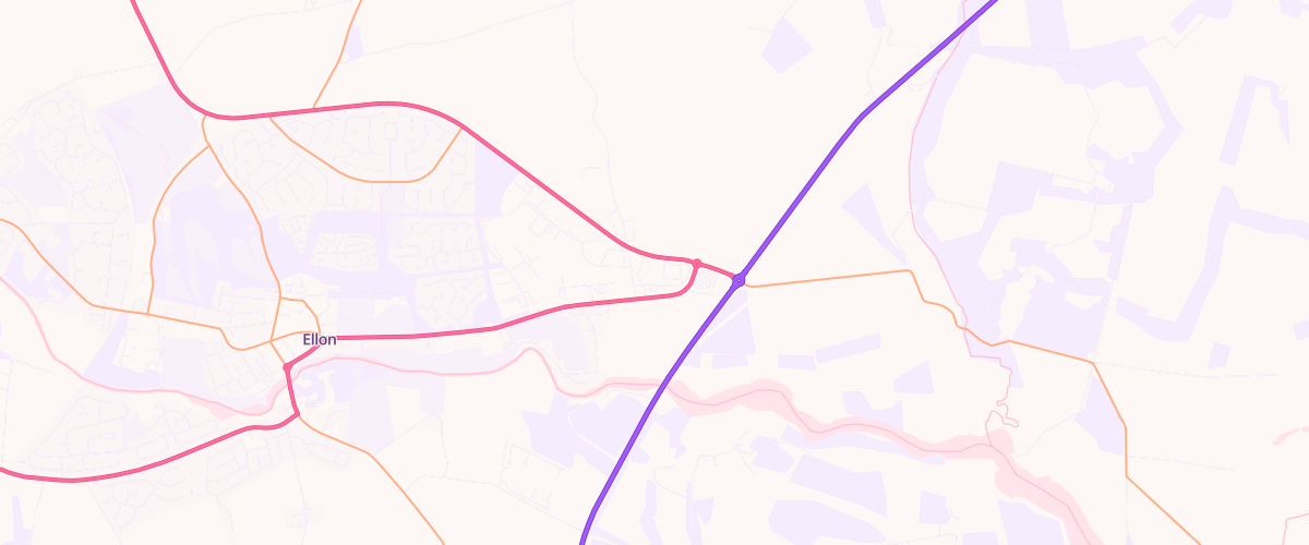 Map showing the location of Ellon Superstore Petrol Filling