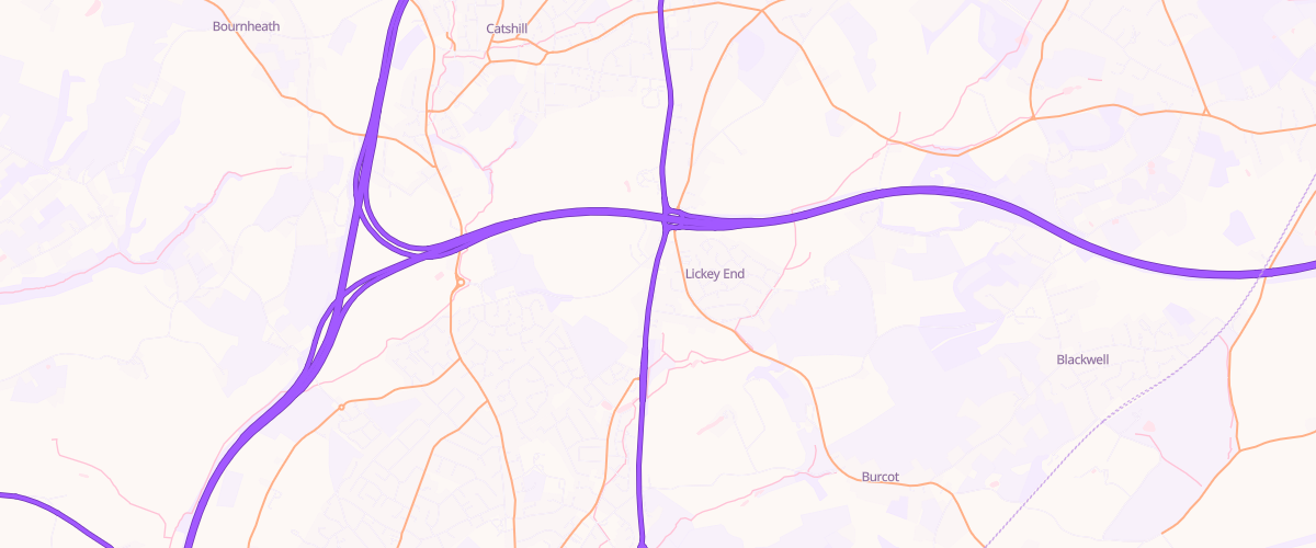 Map showing the location of Asda The Forest Express
