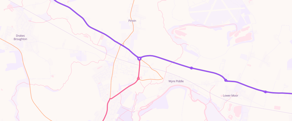 Map showing the location of Asda Pinvin Express Petrol