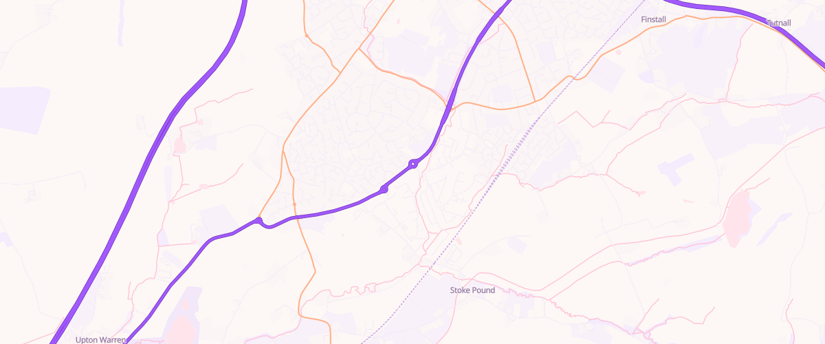 Map showing the location of Mfg Morrisons Bromsgrove