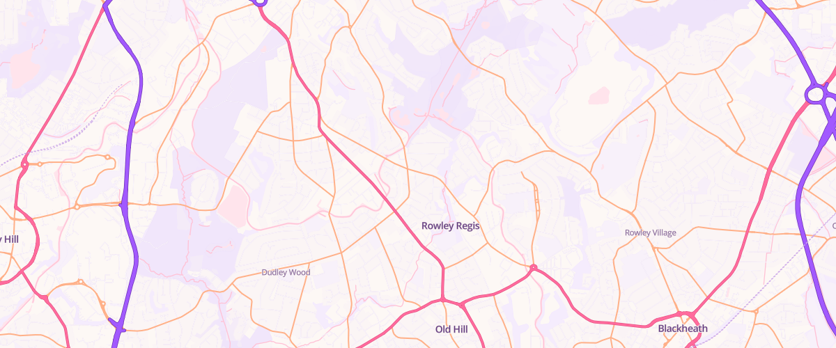Map showing the location of Withymoor Service Station
