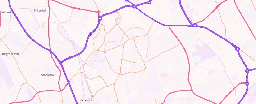 Map showing Autotrust Centre Limited, Bilston