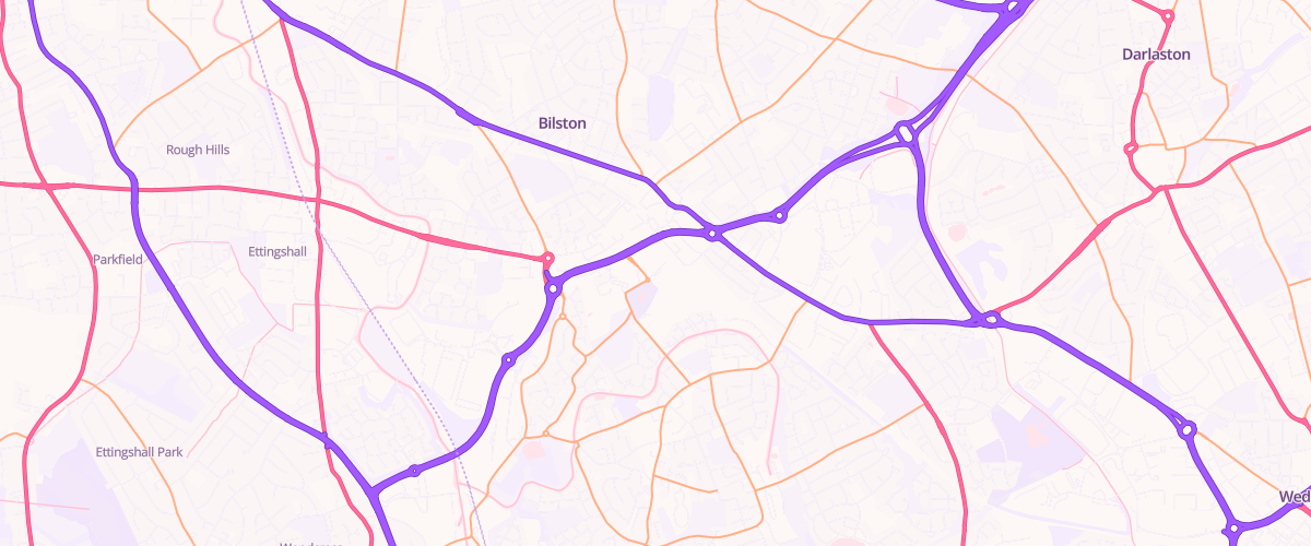 Map showing the location of Mfg Morrisons Bilston