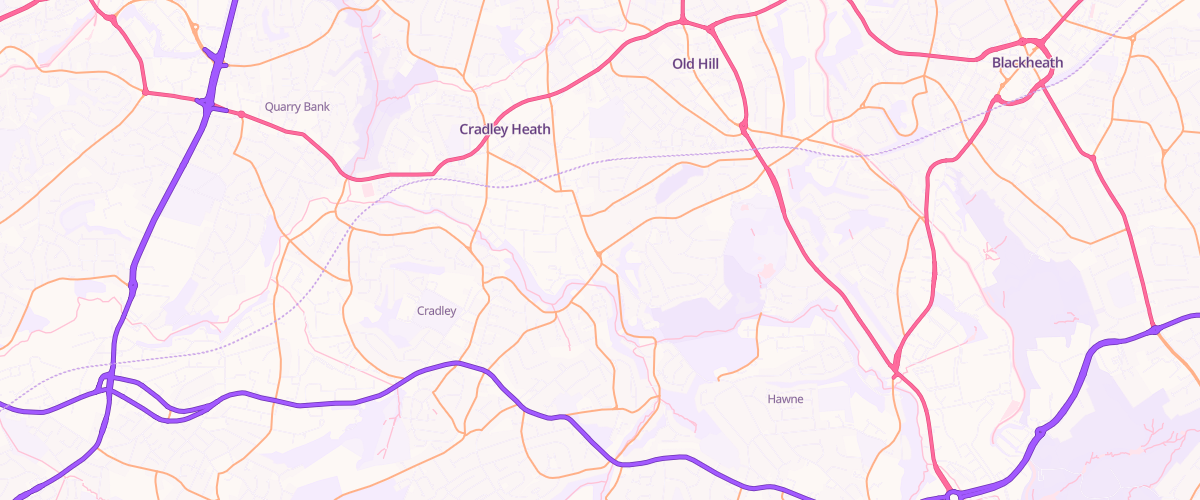 Map showing the location of Mfg Overend