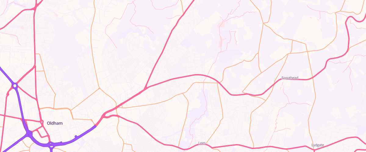 Map showing the location of Two Counties