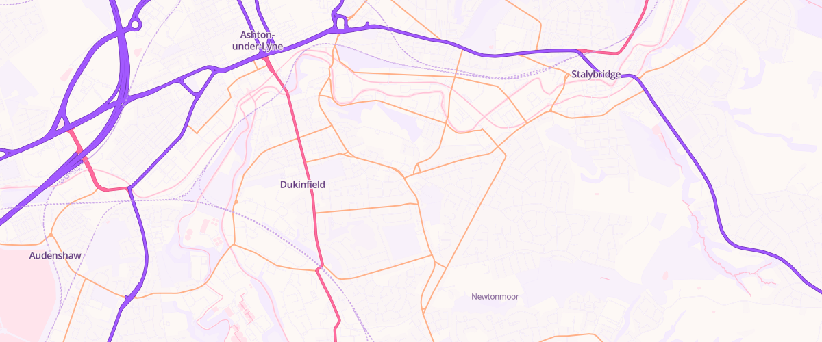 Map showing the location of Mfg Morrisons Dukinfield