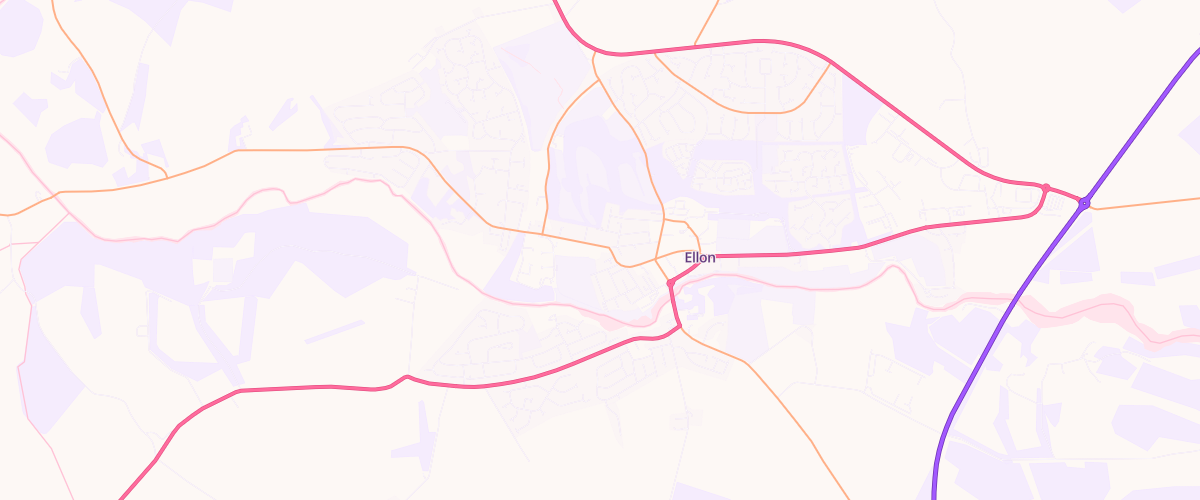 Map showing the location of Mfg Ythan