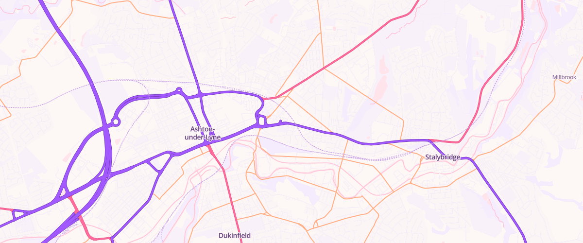Map showing the location of Texaco Ashton Service Station