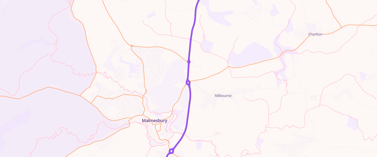 Map showing the location of Tgc Malmesbury