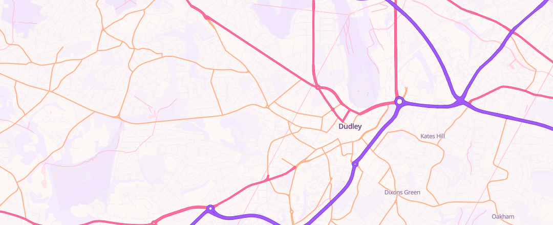Map showing Kwik - Fit, Dudley