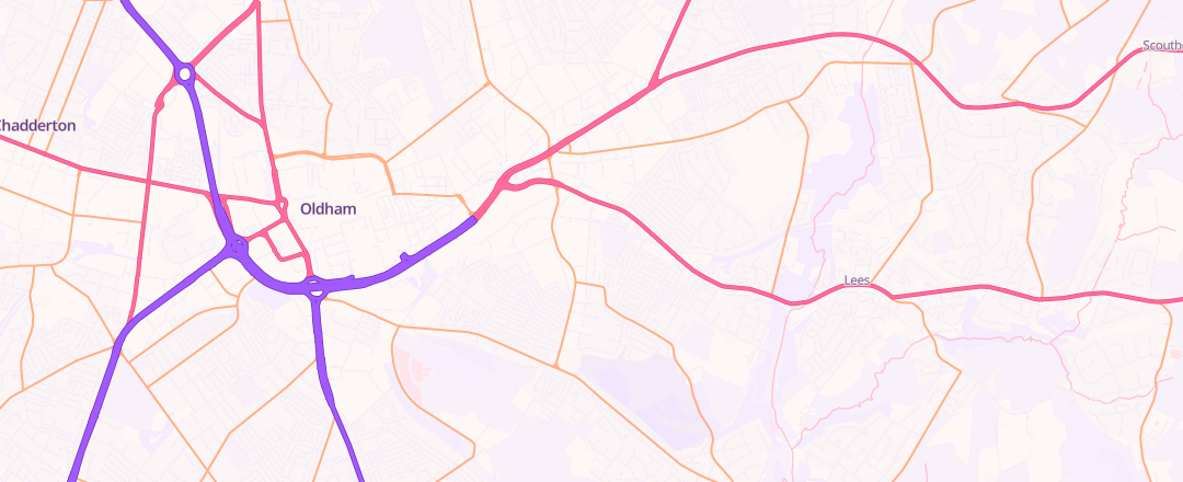 Map showing B & G Autotechs Limited, Oldham
